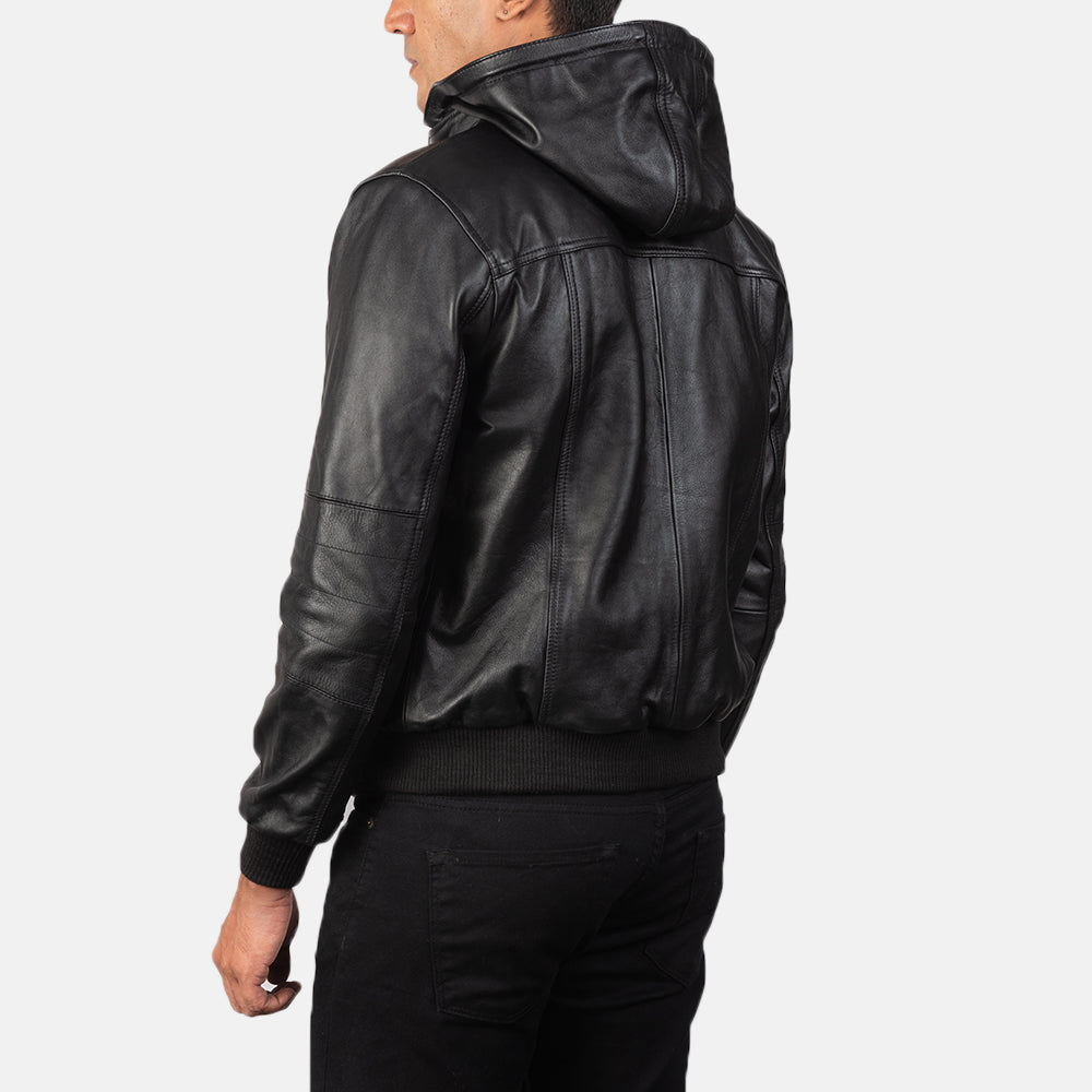 Aurora Leather Bomber Jacket