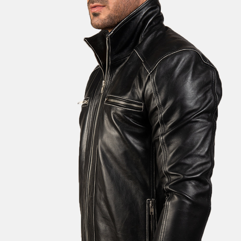 VersaStyle Leather Biker's Jacket