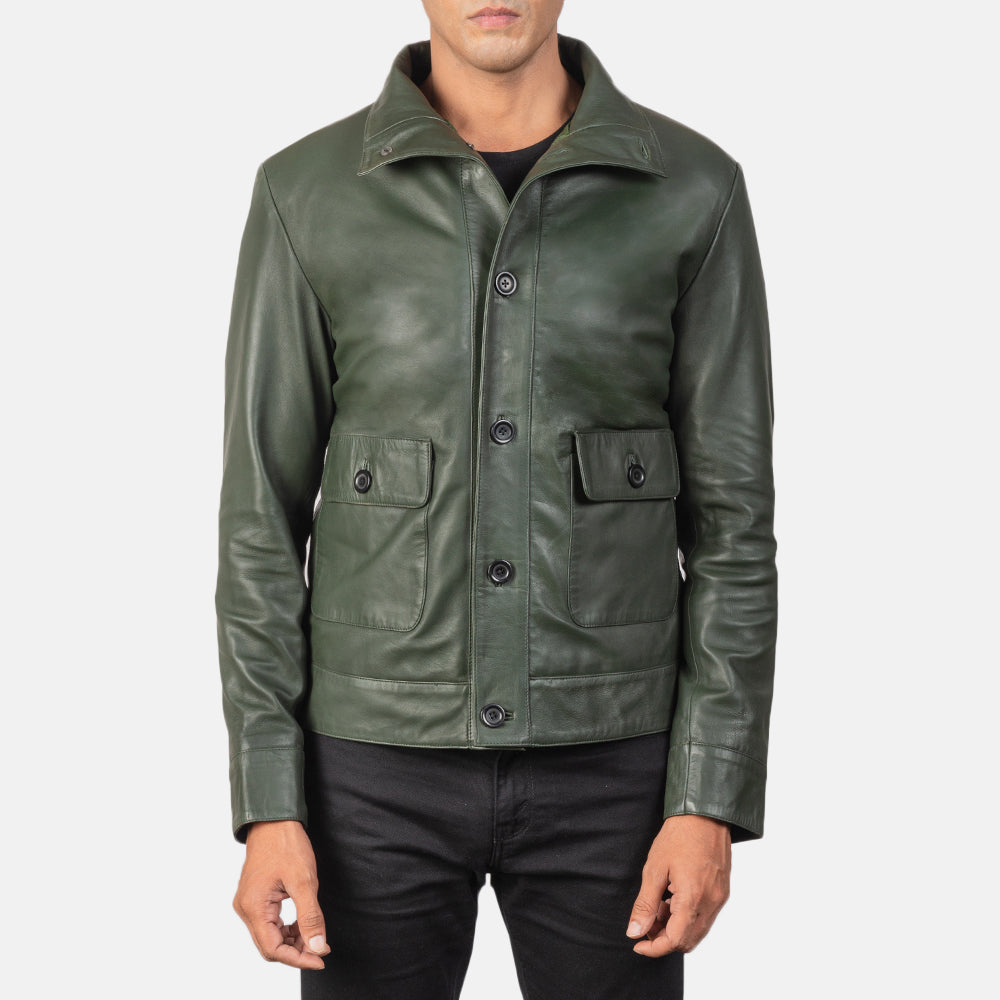 Roamer Leather Bomber Jacket