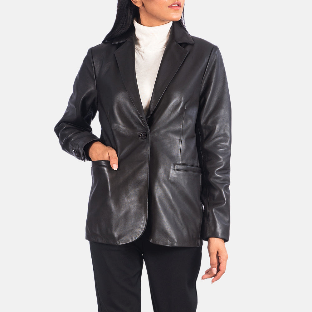 Orderly Classic Leather Blazer