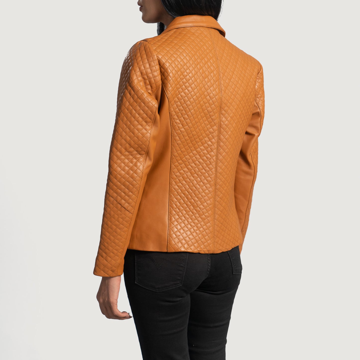 Aflush Quilted Leather Blazer