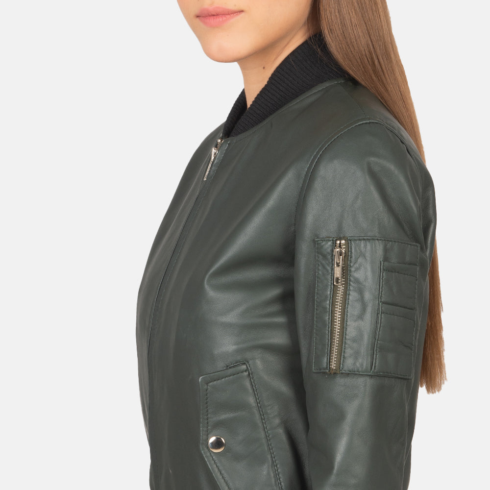 Eve Leather Bomber Jacket