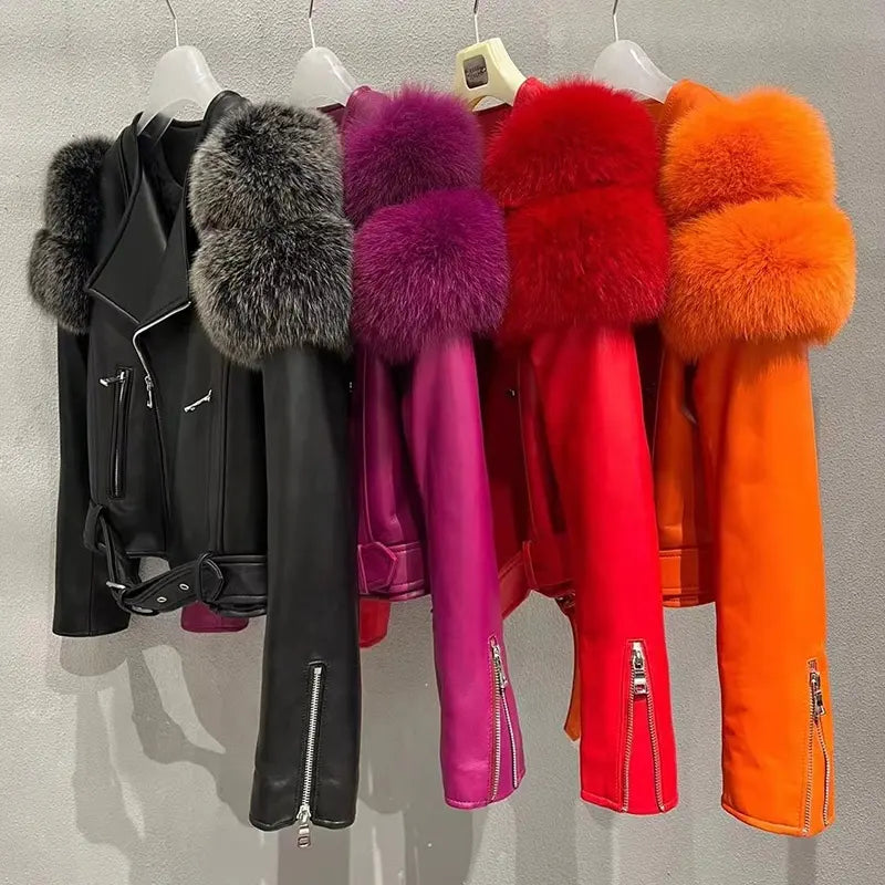 Furlegence Leather Jacket