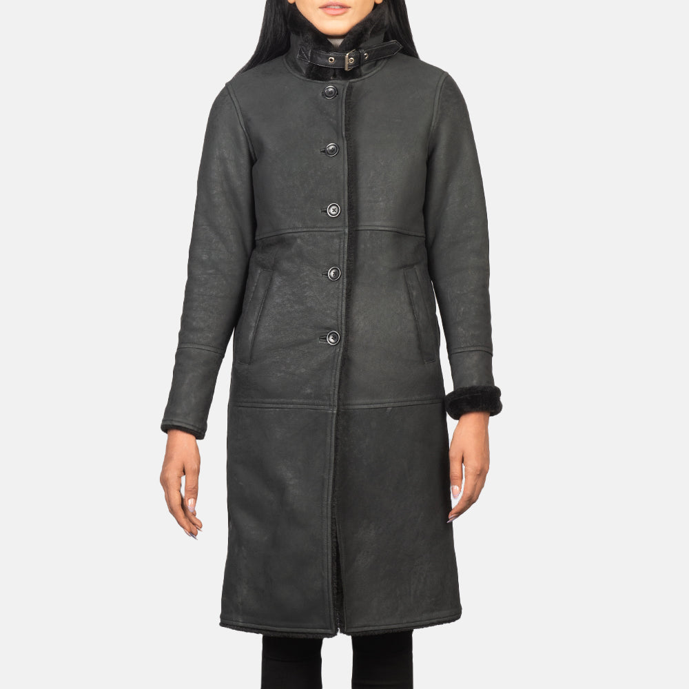 Plush Shearling Leather Coat