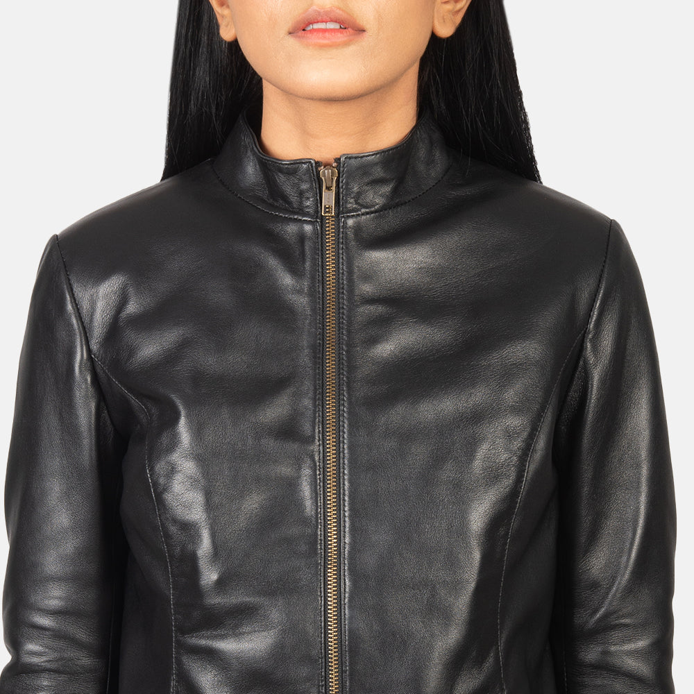 Rumalina Leather Biker Jacket
