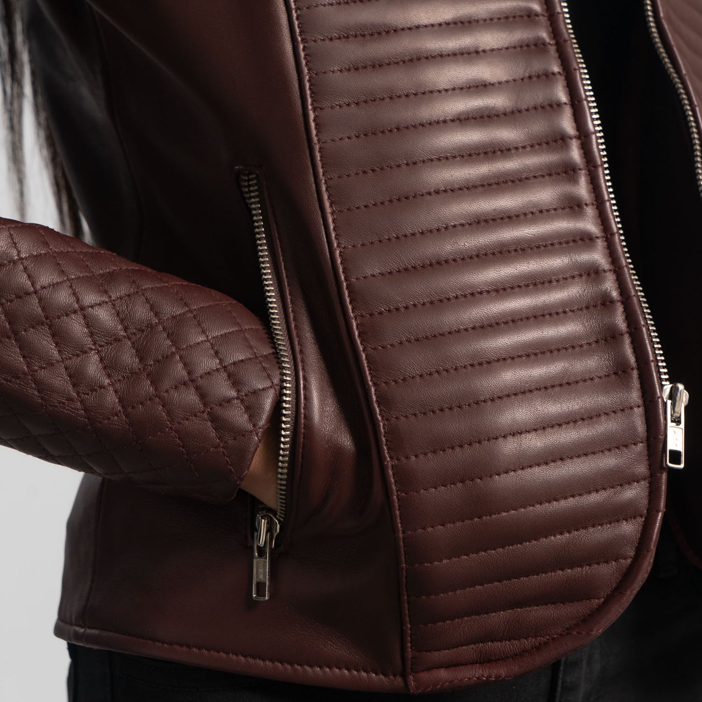 Wobble Leather Biker Jacket