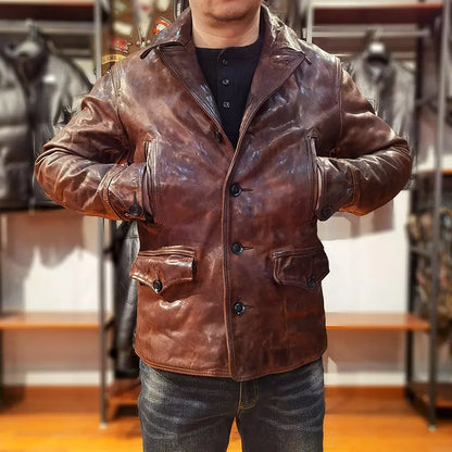 Urban Rebel Brown Leather Jacket