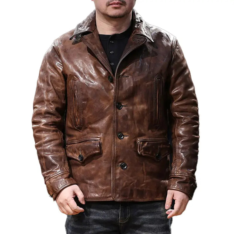 Urban Rebel Brown Leather Jacket