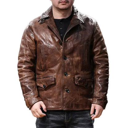 Urban Rebel Brown Leather Jacket
