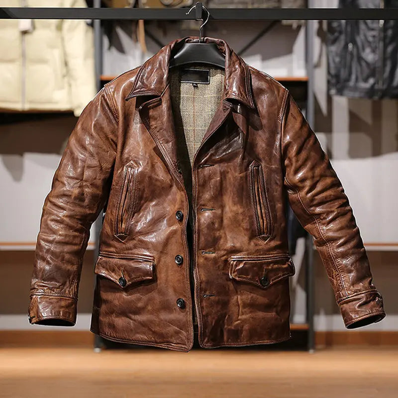 Urban Rebel Brown Leather Jacket