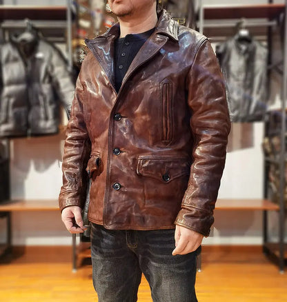 Urban Rebel Brown Leather Jacket
