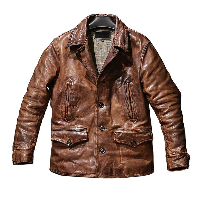 Urban Rebel Brown Leather Jacket