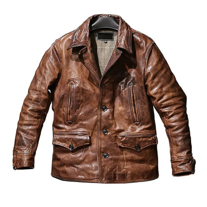 Urban Rebel Brown Leather Jacket