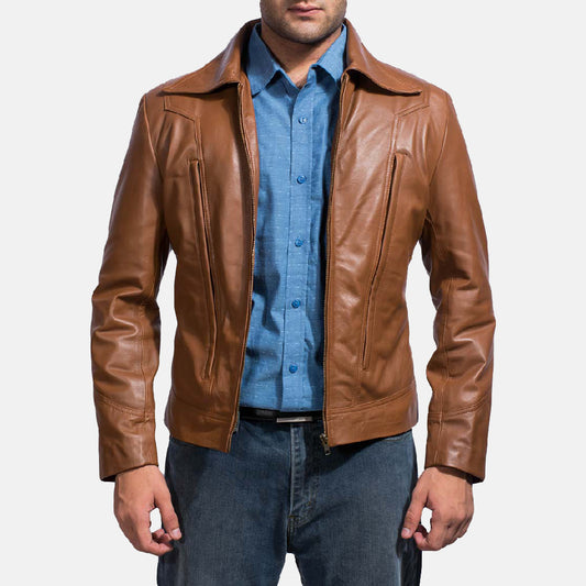 Legacy Brown Leather Jacket