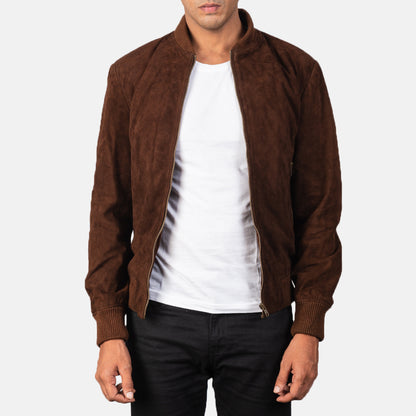 Savvy Leather Bomber Jacket