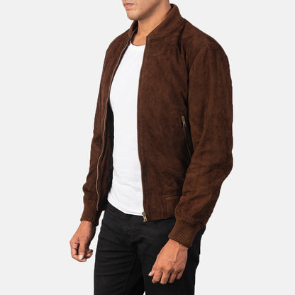 Savvy Leather Bomber Jacket