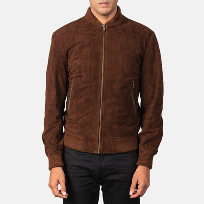 Savvy Leather Bomber Jacket