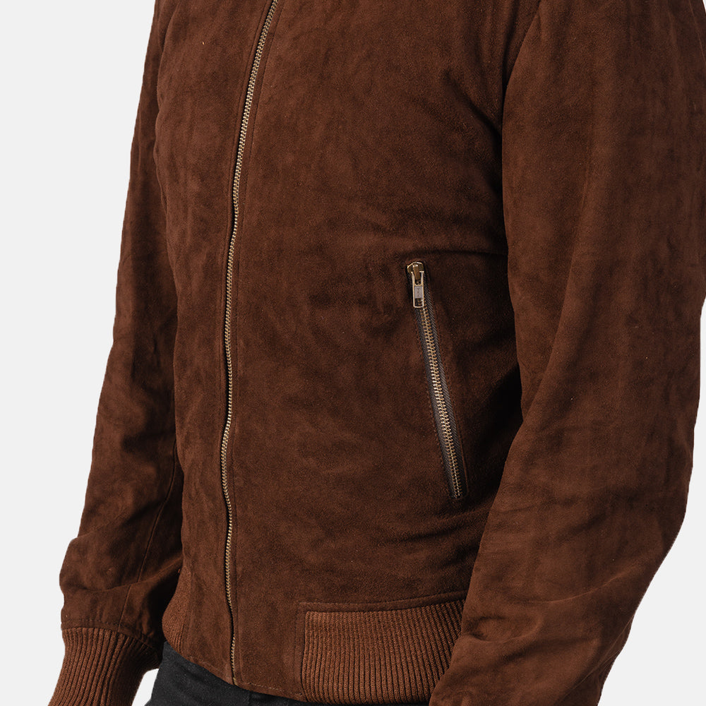 Savvy Leather Bomber Jacket