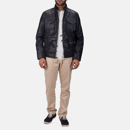 Vintage Black Leather Jacket