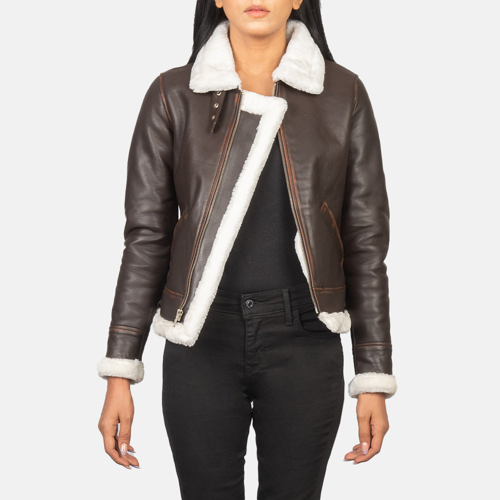 Refinement Leather Bomber Jacket