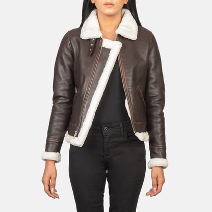 Refinement Leather Bomber Jacket