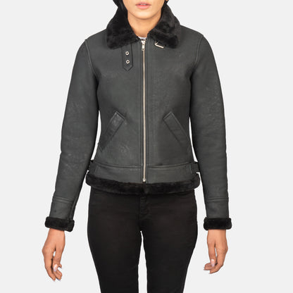 Refinement Leather Bomber Jacket