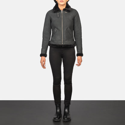 Refinement Leather Bomber Jacket