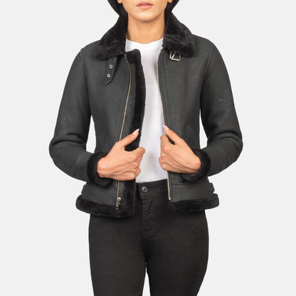 Refinement Leather Bomber Jacket