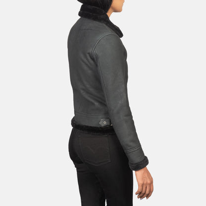 Refinement Leather Bomber Jacket