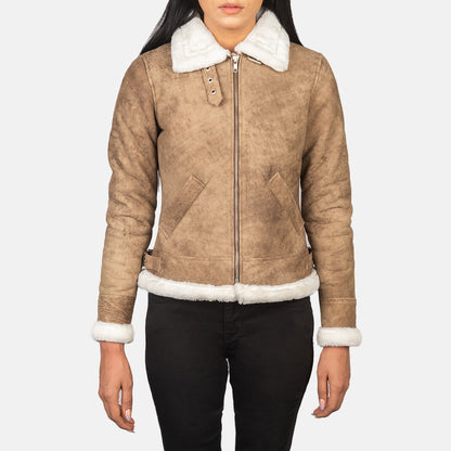 Refinement Leather Bomber Jacket