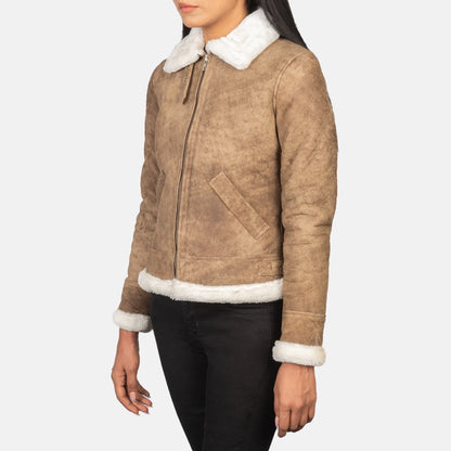 Refinement Leather Bomber Jacket