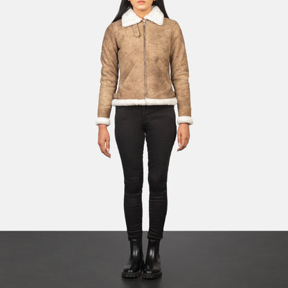 Refinement Leather Bomber Jacket