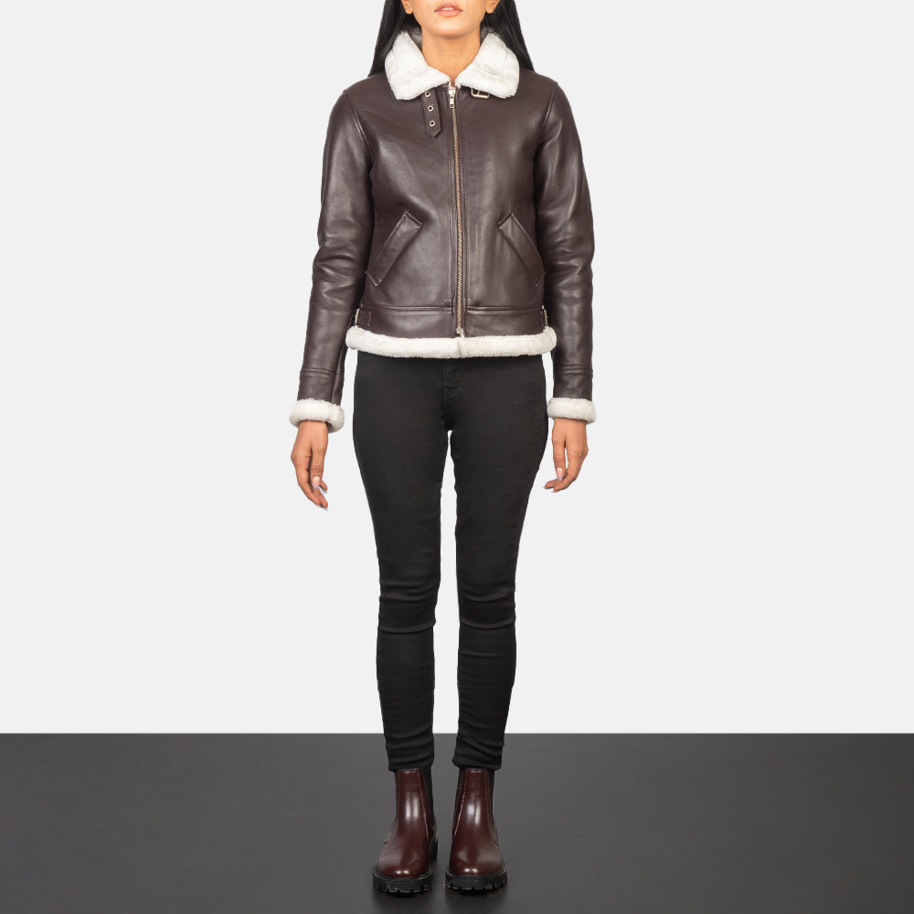 Refinement Leather Bomber Jacket
