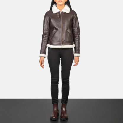 Refinement Leather Bomber Jacket