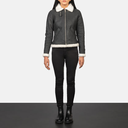 Refinement Leather Bomber Jacket
