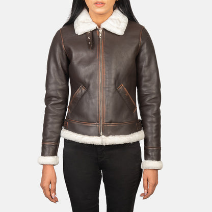 Refinement Leather Bomber Jacket