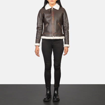Refinement Leather Bomber Jacket